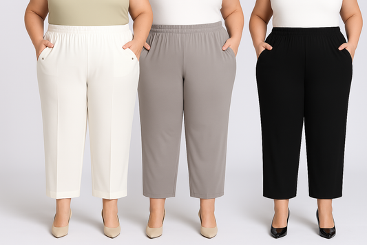 Comfy, Elastic High Waist Women's Summer Pants